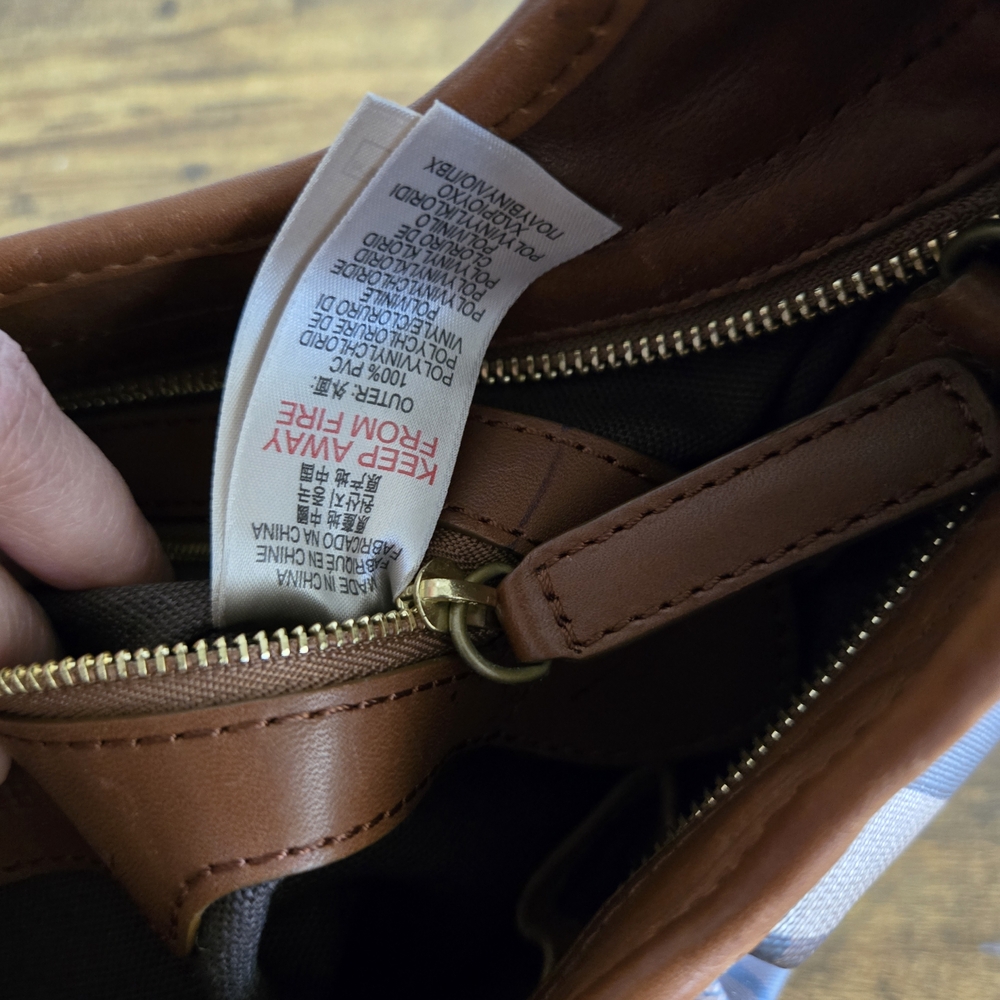 Burberry Tan and Brown Plaid Shoulder Bag - Picture 6 of 7